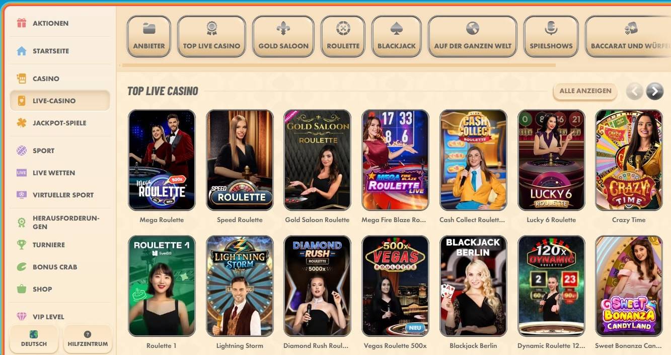 Bitcoin Live Casino