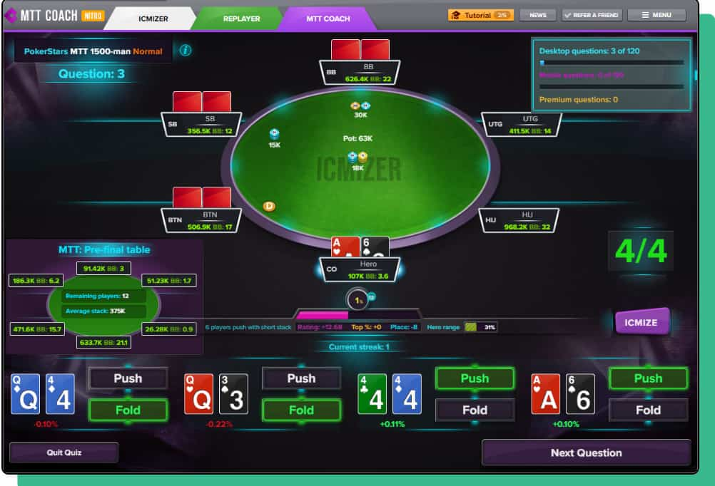 Icmizer Poker Mathermatik Software