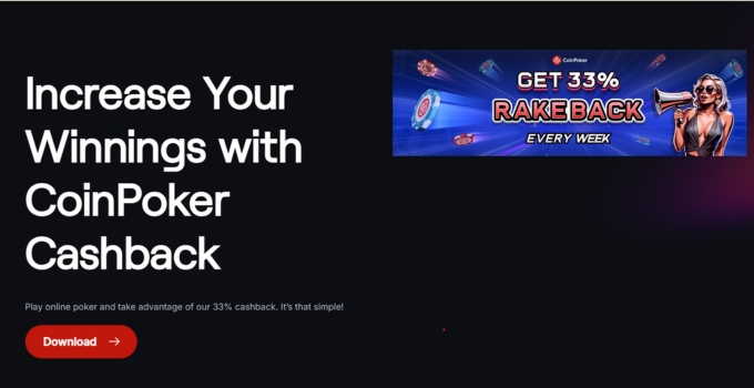 Coinpoker rakeback ja cashback