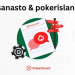 Pokerisanasto teksti sekä opasta esittävä kuva ja PokerScout logo.