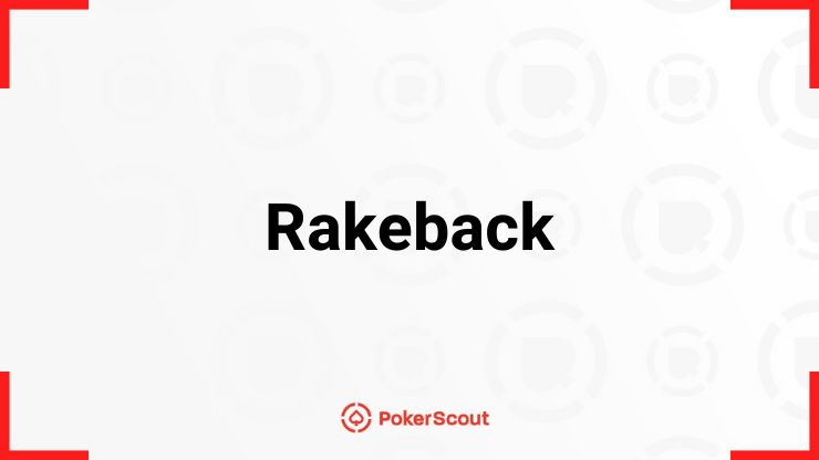 Rakeback teksti ja PokerScout logo.