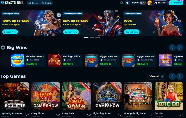 Crystalroll live casino, beste bookmakers Nederland