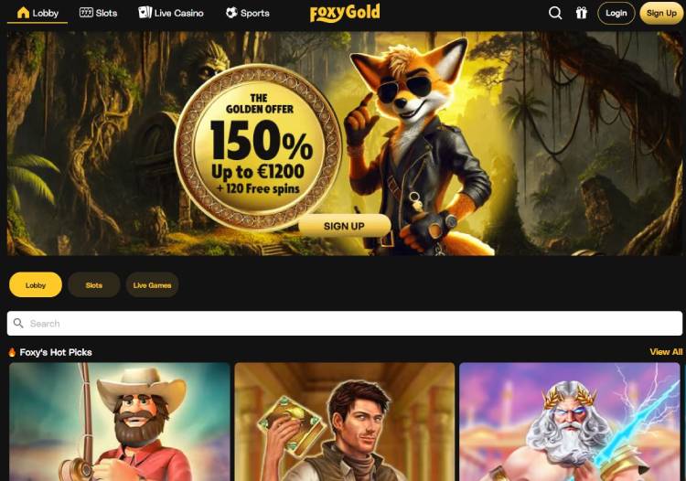 FoxyGold casino met bonus zonder storten