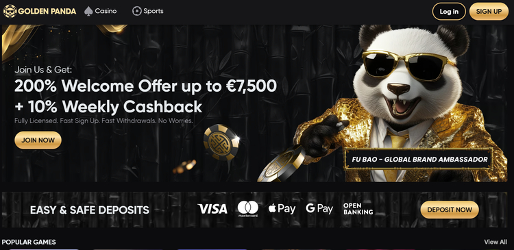 Golden Panda - Casino online zonder Cruks