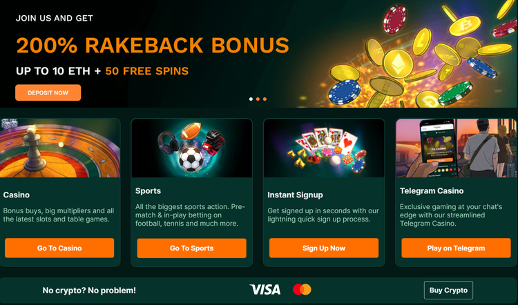 TG.Casino - Crypto casino met eigen token en airdrops