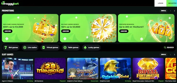 Froggybet best uitbetalende casino