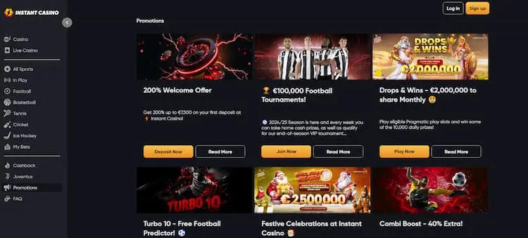 Instant Casino online casino met beste uitbetaling