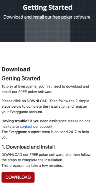 Last ned Everygame pokerapp