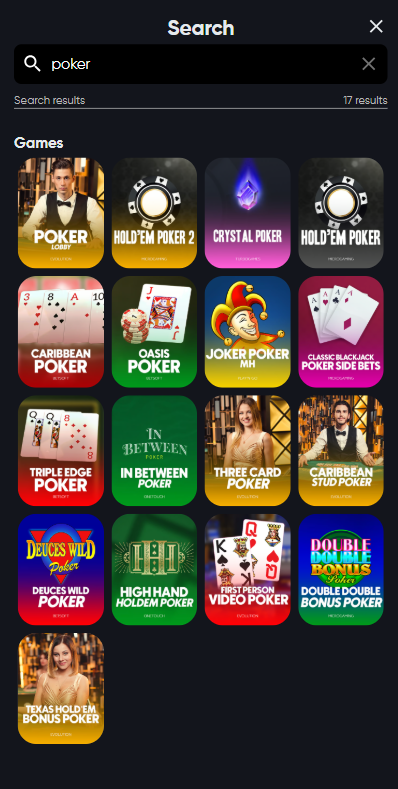 poker w Instant Casino