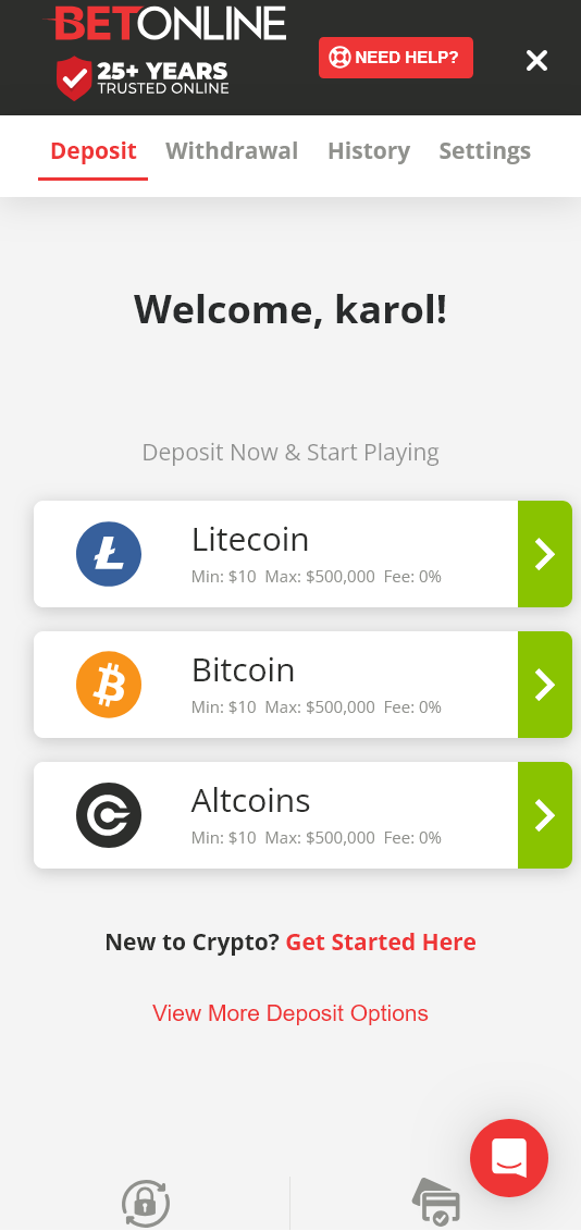 platnosci w poker Betonline