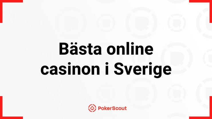 Texten bästa online casinon i Sverige med PokerScouts logga