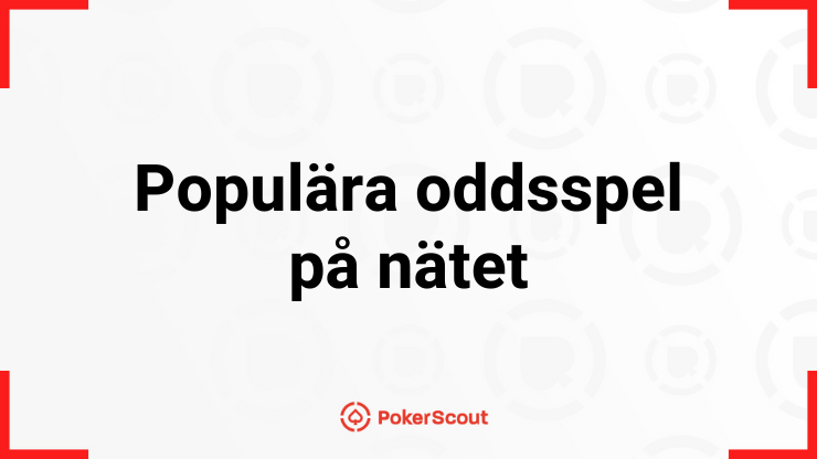 Texten Populära oddsspel på nätet med Pokerscouts logga