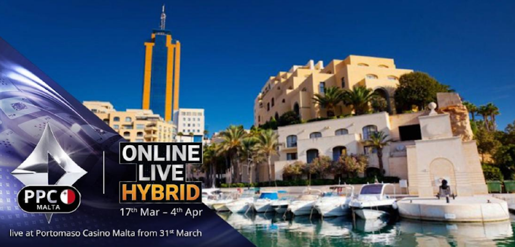 The online-liv hybrid partypoker Championship Malta features 50 live and online events running March 17-31.