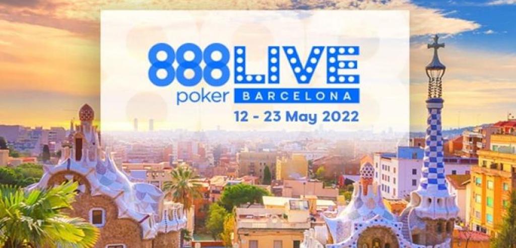 The 888poker Live Festival Barcelona runs May 12-23, highlighted by the €1,100 Main Event running May 19-23.