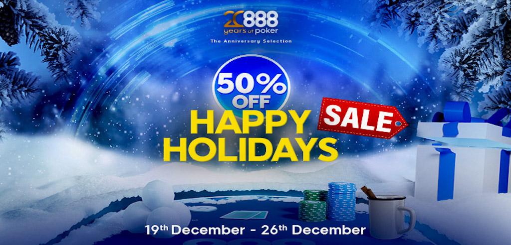 The Happy Holidays Sale offers online poker players some big savings and nice bang for the buck in select tournaments from Dec. 19-26.