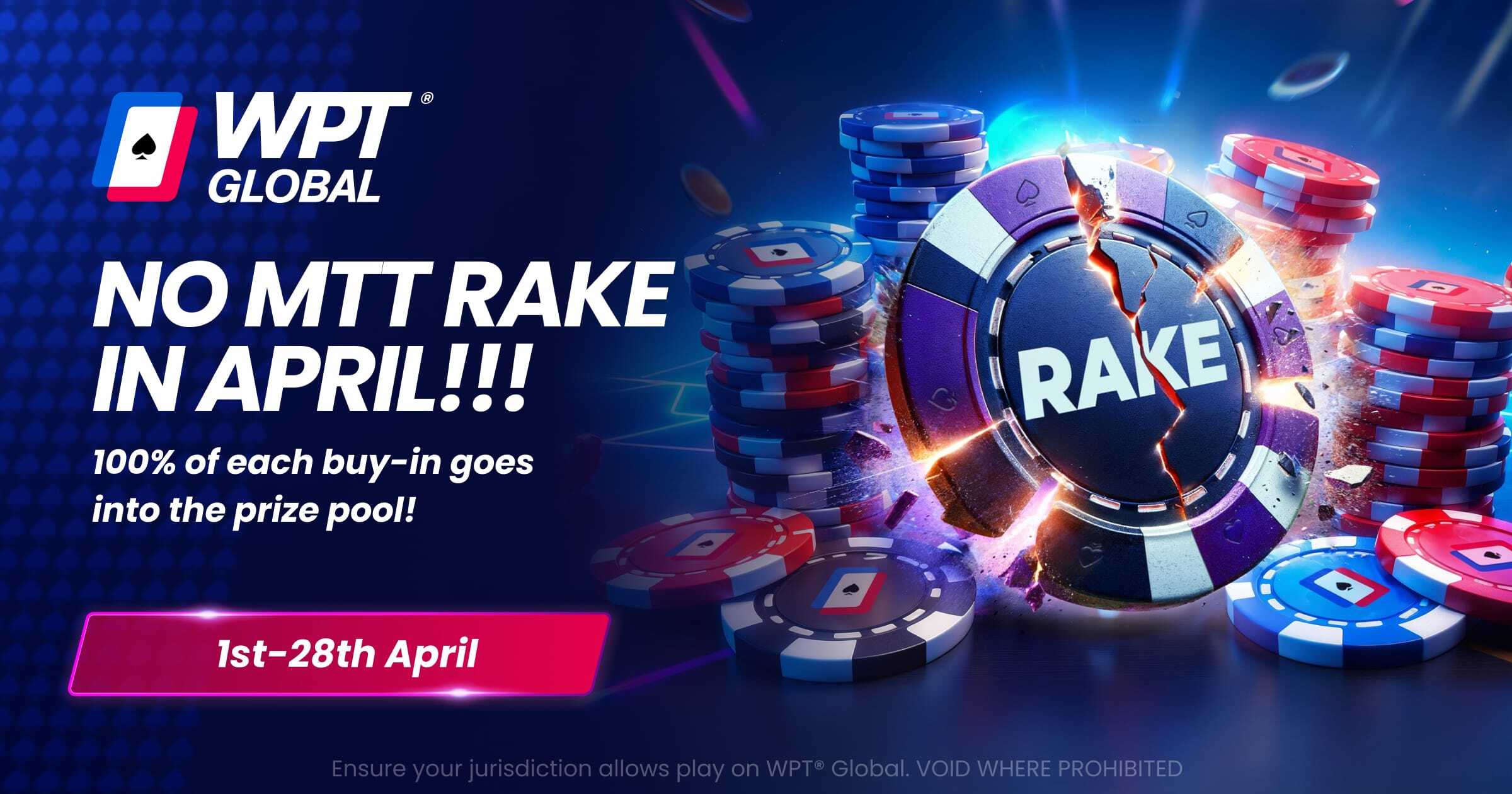 100% Rakeback Is Back & Even Better at WPT Global in April 2024