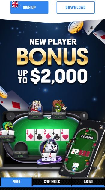 Best Online Poker Sites in Singapore Black Chip Poker homepage advertising the welcome offer