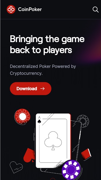 CoinPoker homepage