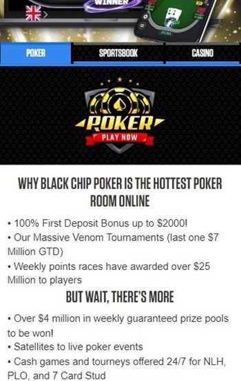 Online Poker in California Black Chip Poker Homepage