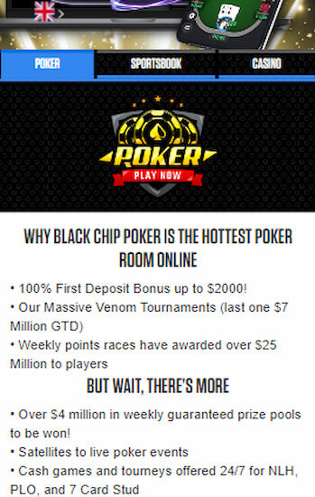 Online NJ poker site Black Chip Poker