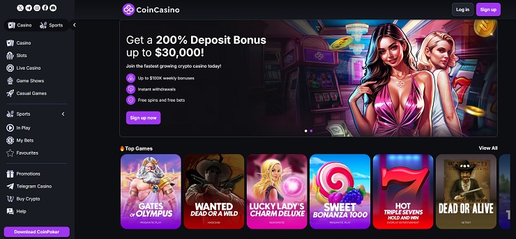 CoinCasino Online Casino California