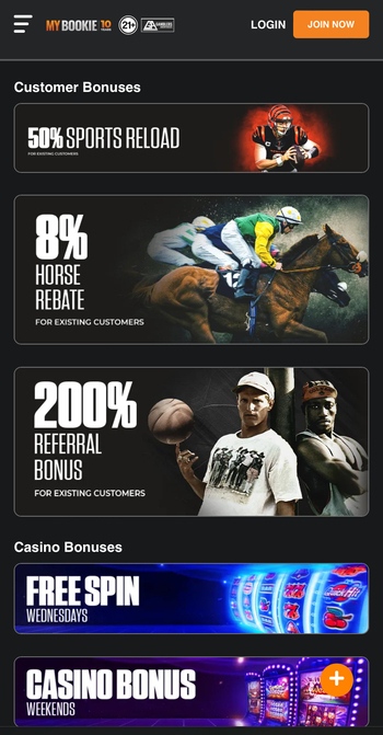 MyBookie sports betting promos