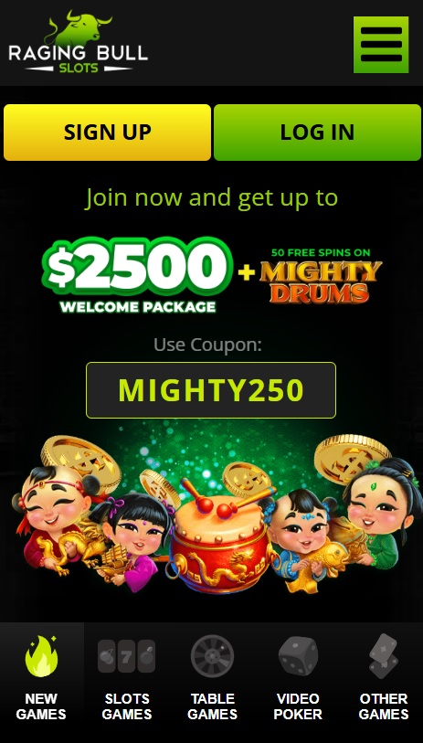 Raging Bull Casino Bonus