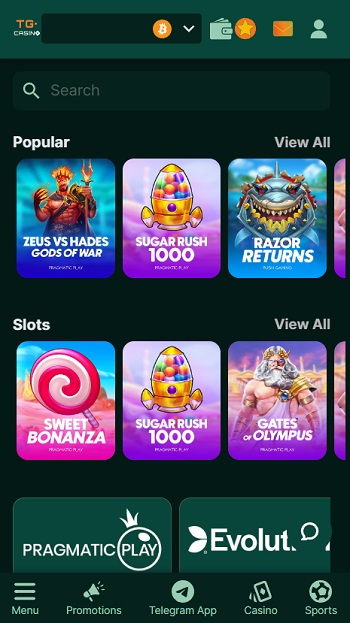 TG Casino Games