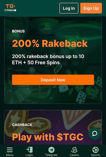 tg casino instant withdrawals