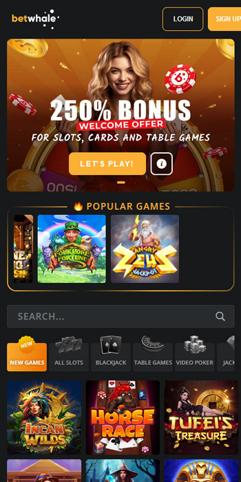 BetWhale Casino Site