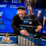 Nick Yunis celebrates winning the 2024 WPT bestbet Scramble Championship