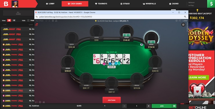 BetOnline Online Poker in Florida