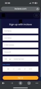 Inclave Casinos Sign Up with Inclave