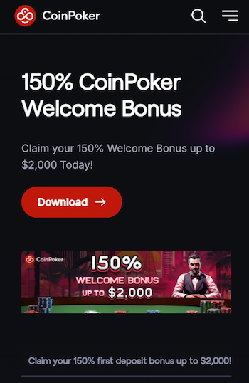 CoinPoker Homepage