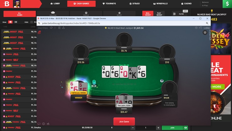 BetOnline Poker Malaysia Site