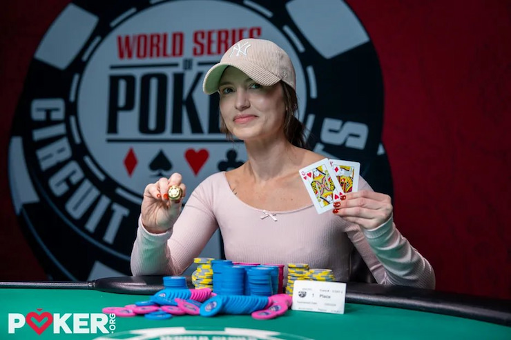 Cherish Andrews wins her second WSOP Circuit ring.