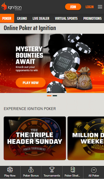 Ignition poker homepage