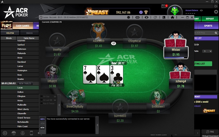 ACR Poker - Softest Poker Sites