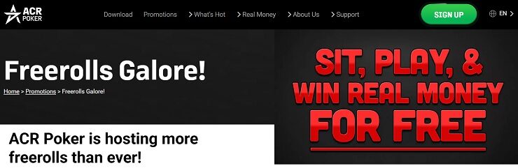 ACR Poker Freerolls Site